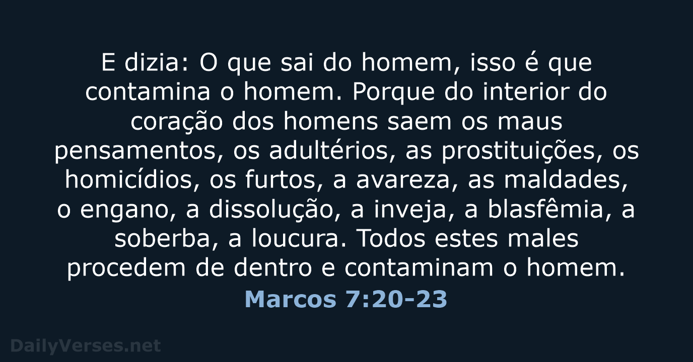 Marcos 7:20-23 - ARC