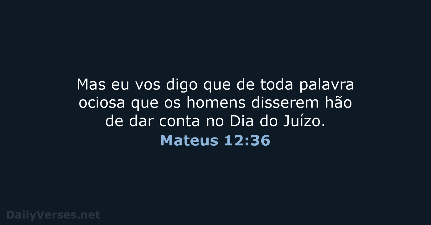 Mateus 12:36 - ARC