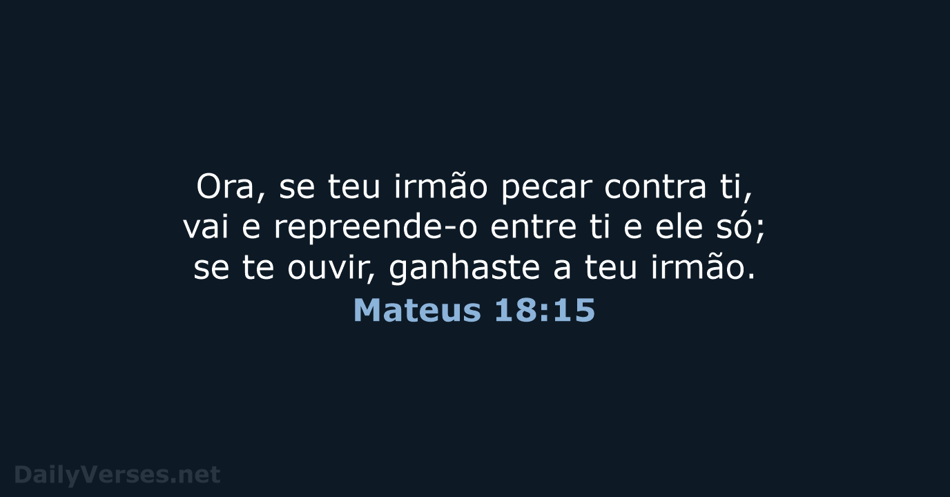 Mateus 18:15 - ARC
