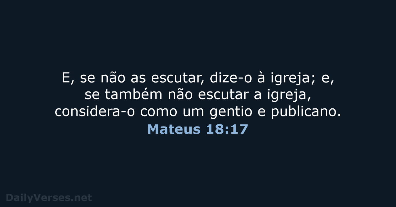 Mateus 18:17 - ARC