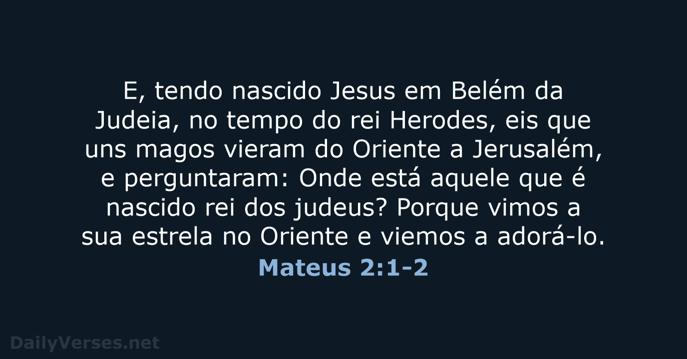 Mateus 2:1-2 - ARC
