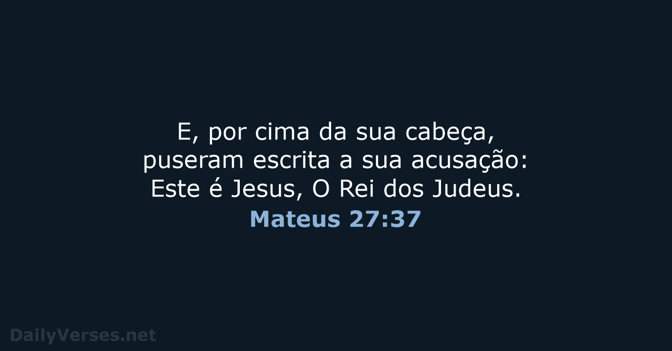 Mateus 27:37 - ARC
