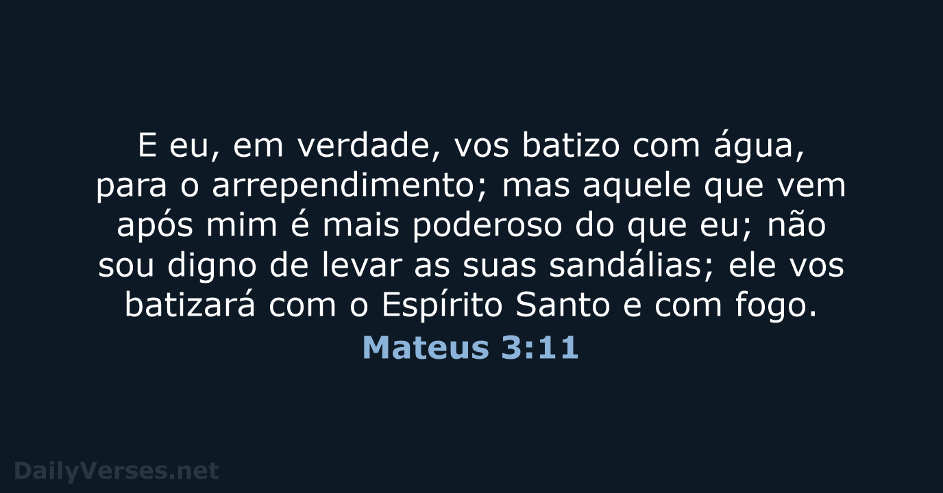 Mateus 3:11 - ARC