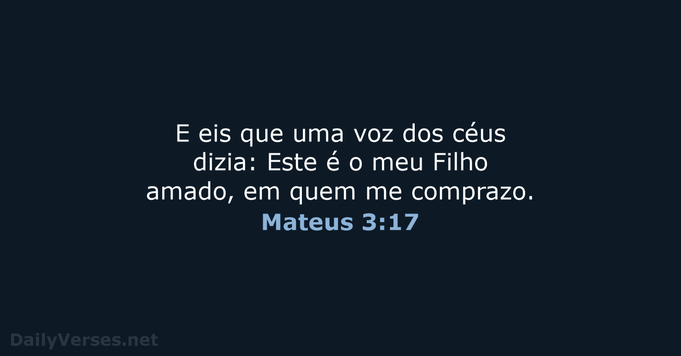 Mateus 3:17 - ARC