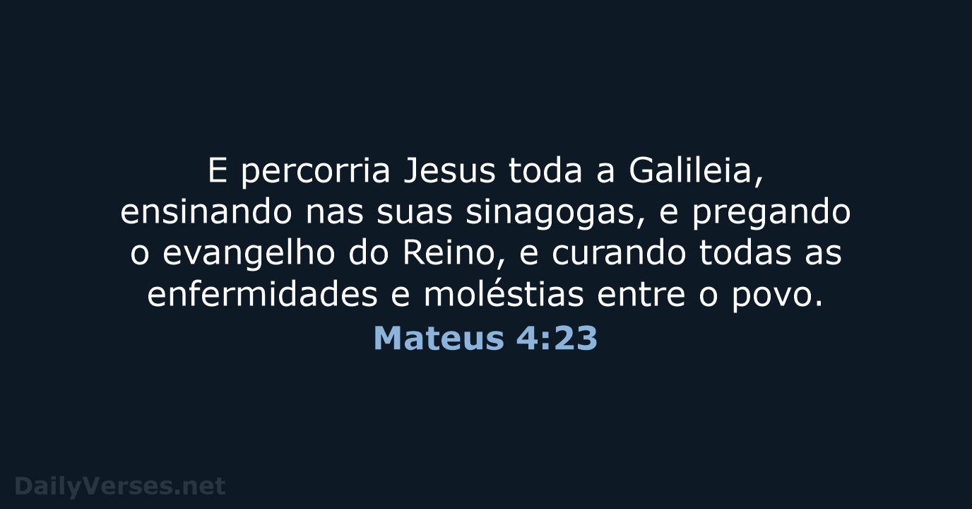 Mateus 4:23 - ARC