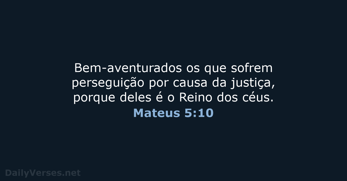 Mateus 5:10 - ARC