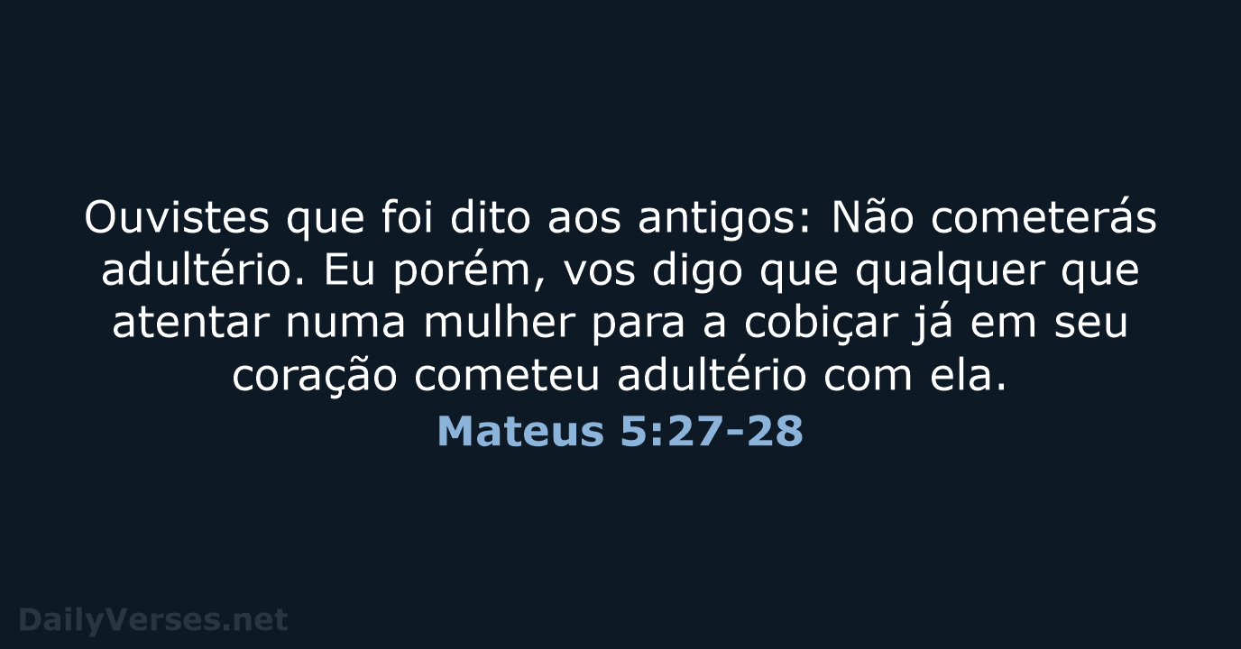 Mateus 5:27-28 - ARC