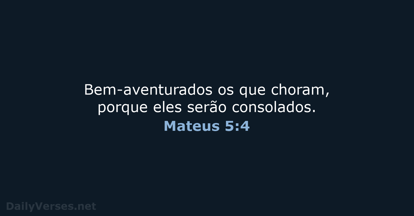 Mateus 5:4 - ARC
