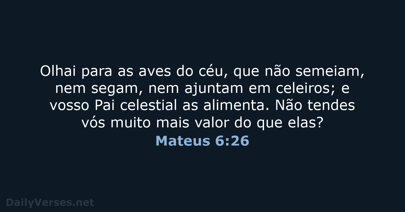 Mateus 6:26 - ARC