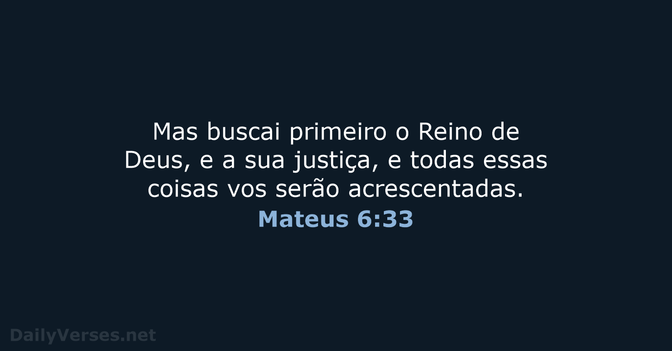 Mateus 6:33 - ARC