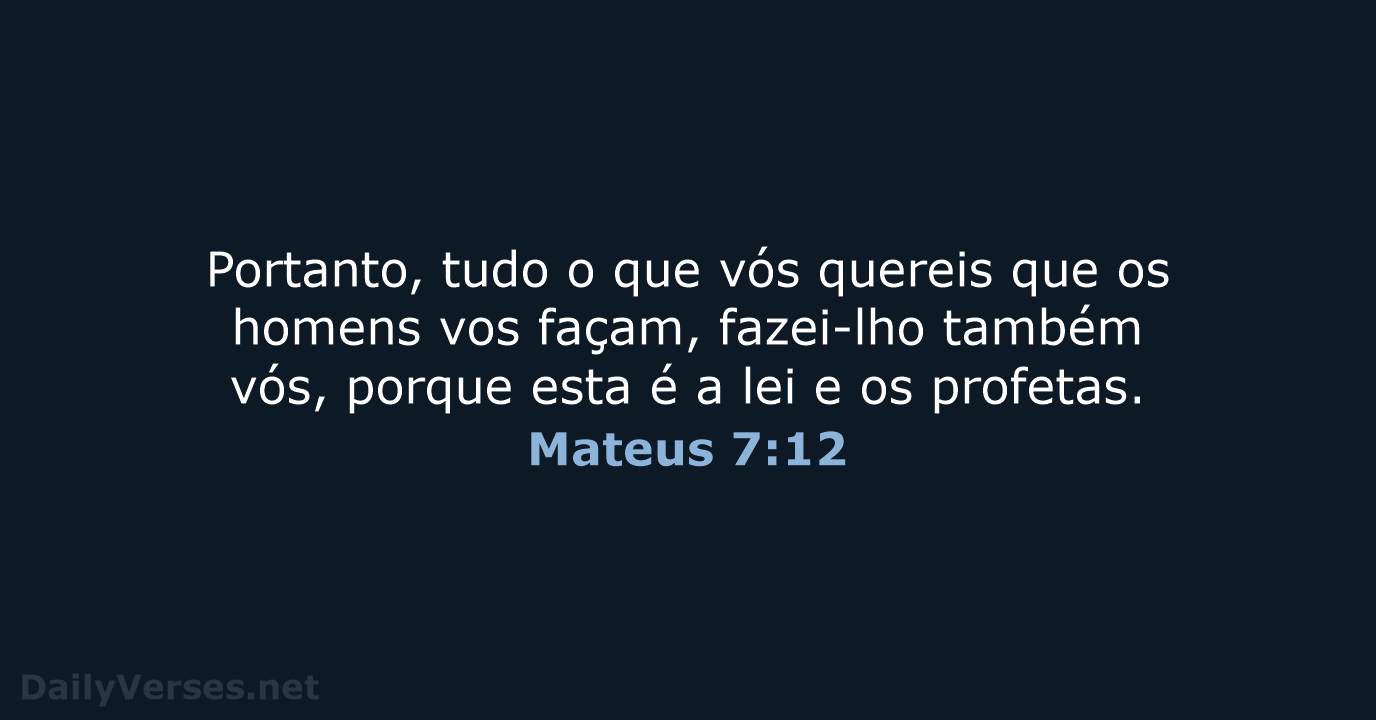 Mateus 7:12 - ARC