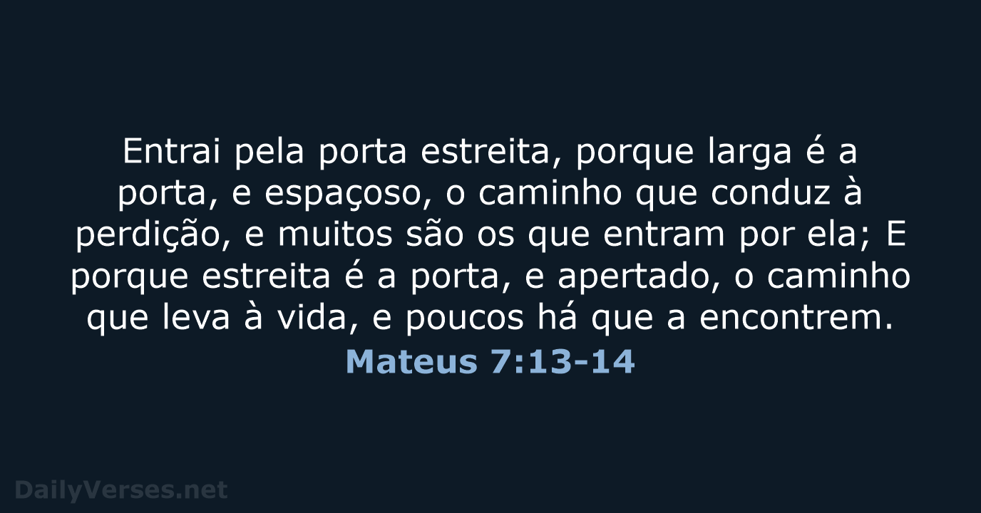 Mateus 7:13-14 - ARC