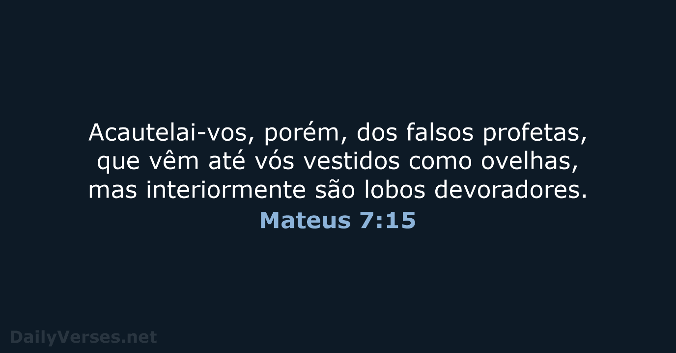 Mateus 7:15 - ARC