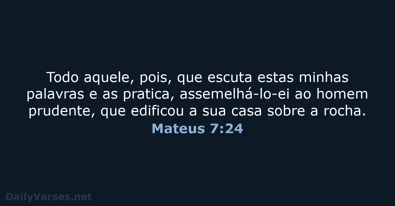 Mateus 7:24 - ARC