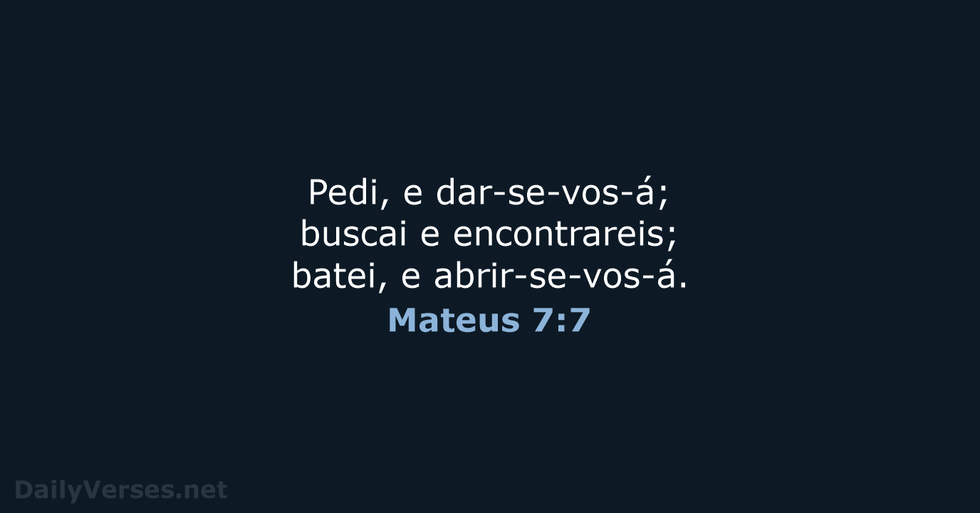 Mateus 7:7 - ARC