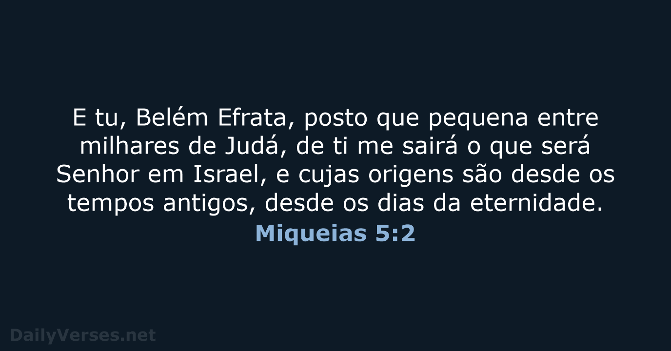 Miqueias 5:2 - ARC