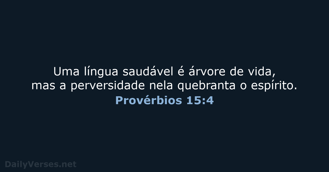 Provérbios 15:4 - ARC