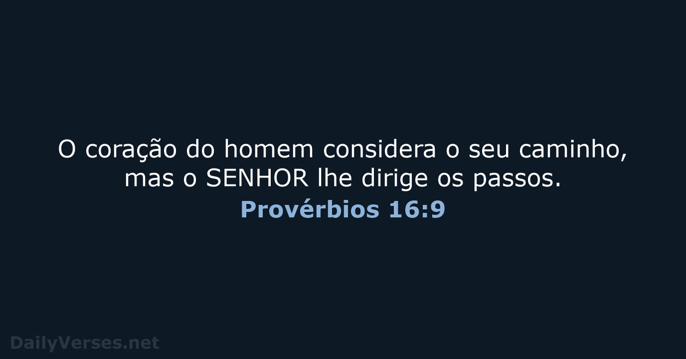 Provérbios 16:9 - ARC