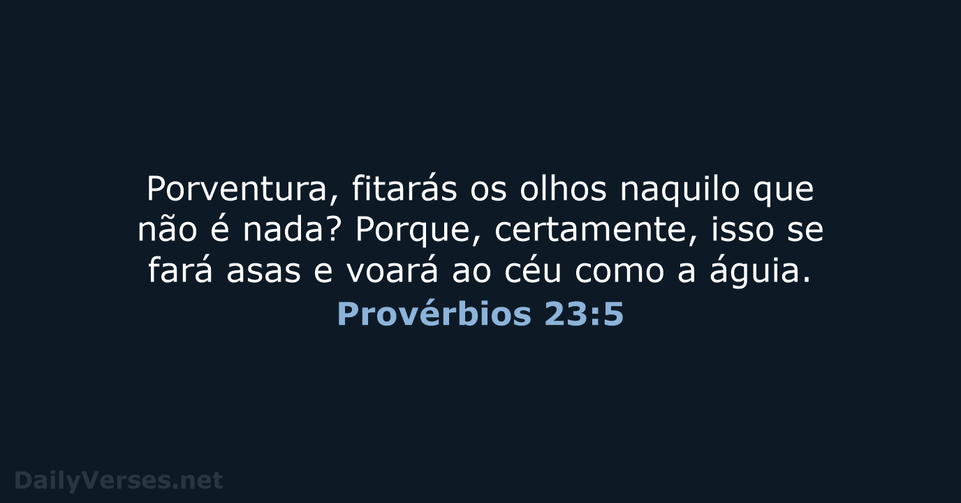Provérbios 23:5 - ARC
