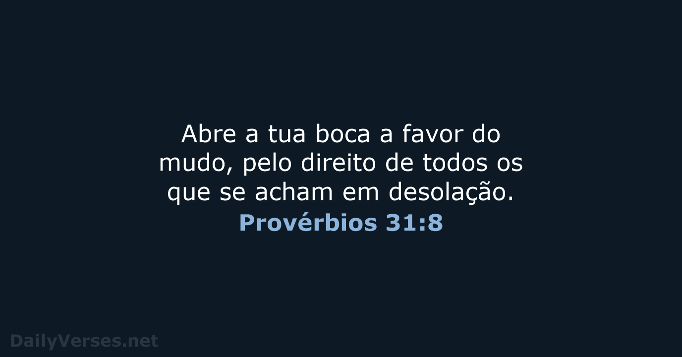 Provérbios 31:8 - ARC
