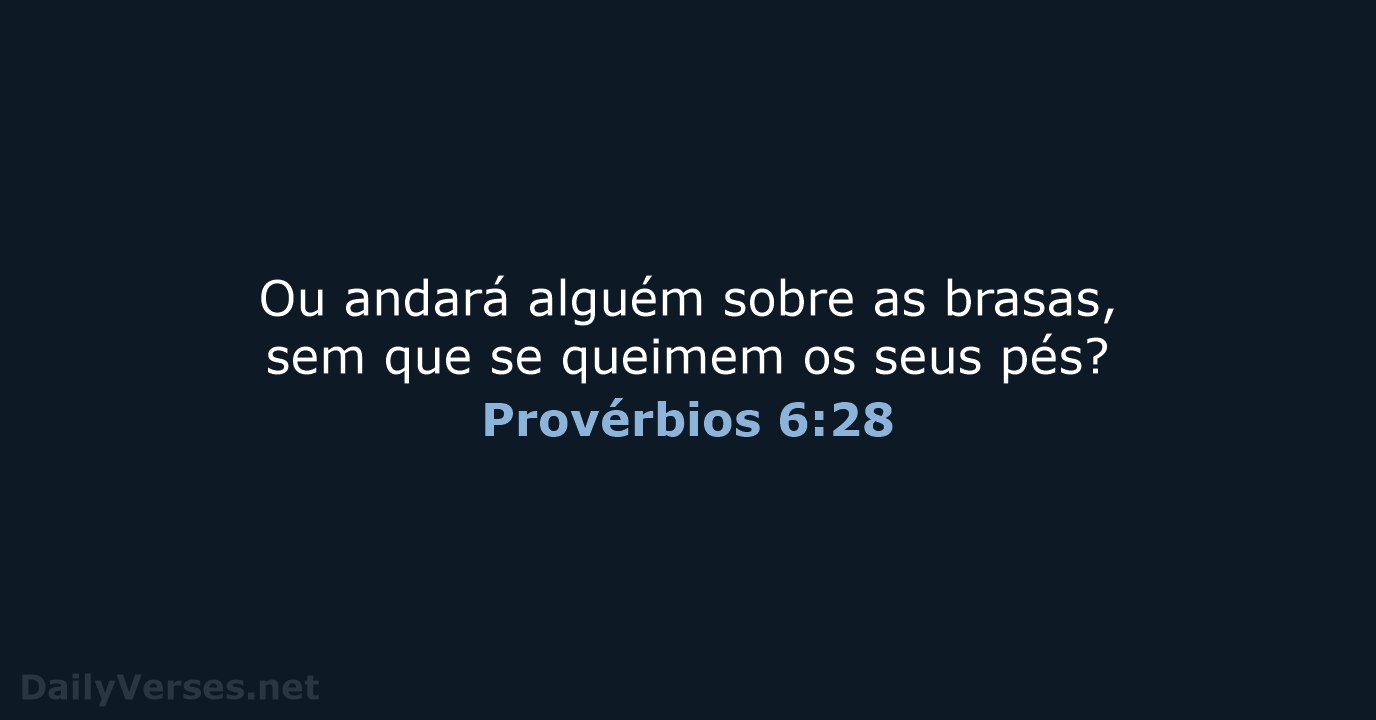 Provérbios 6:28 - ARC