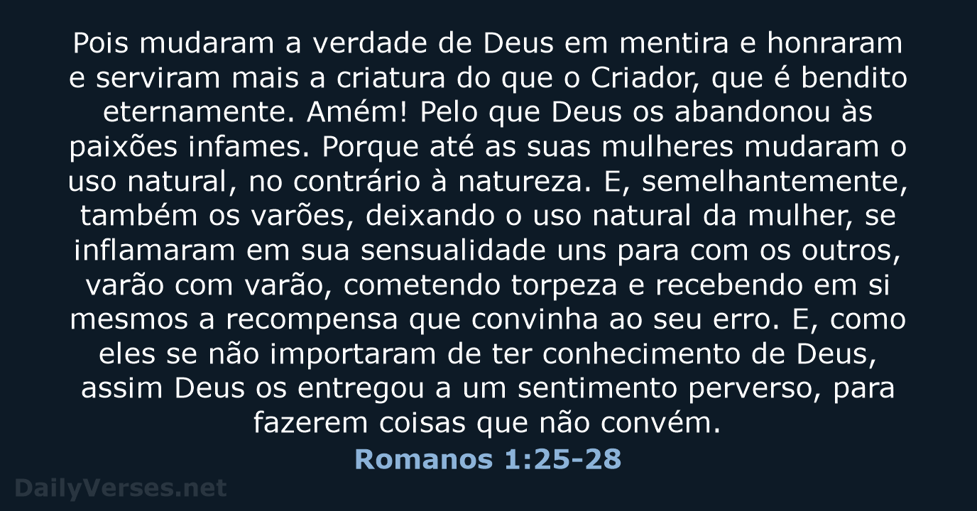 Romanos 1:25-28 - ARC