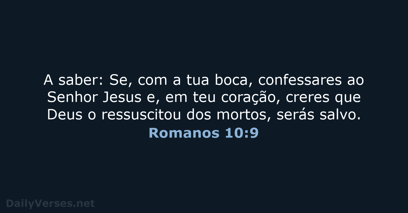 Romanos 10:9 - ARC