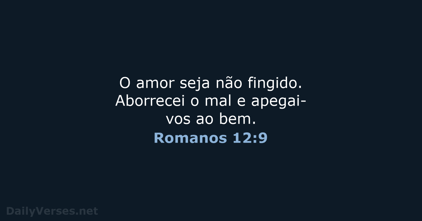 Romanos 12:9 - ARC