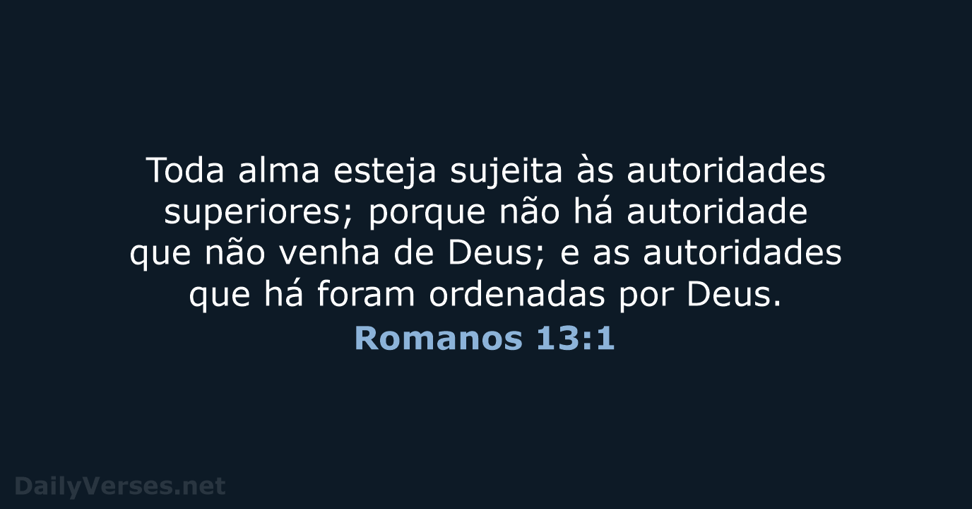 Romanos 13:1 - ARC