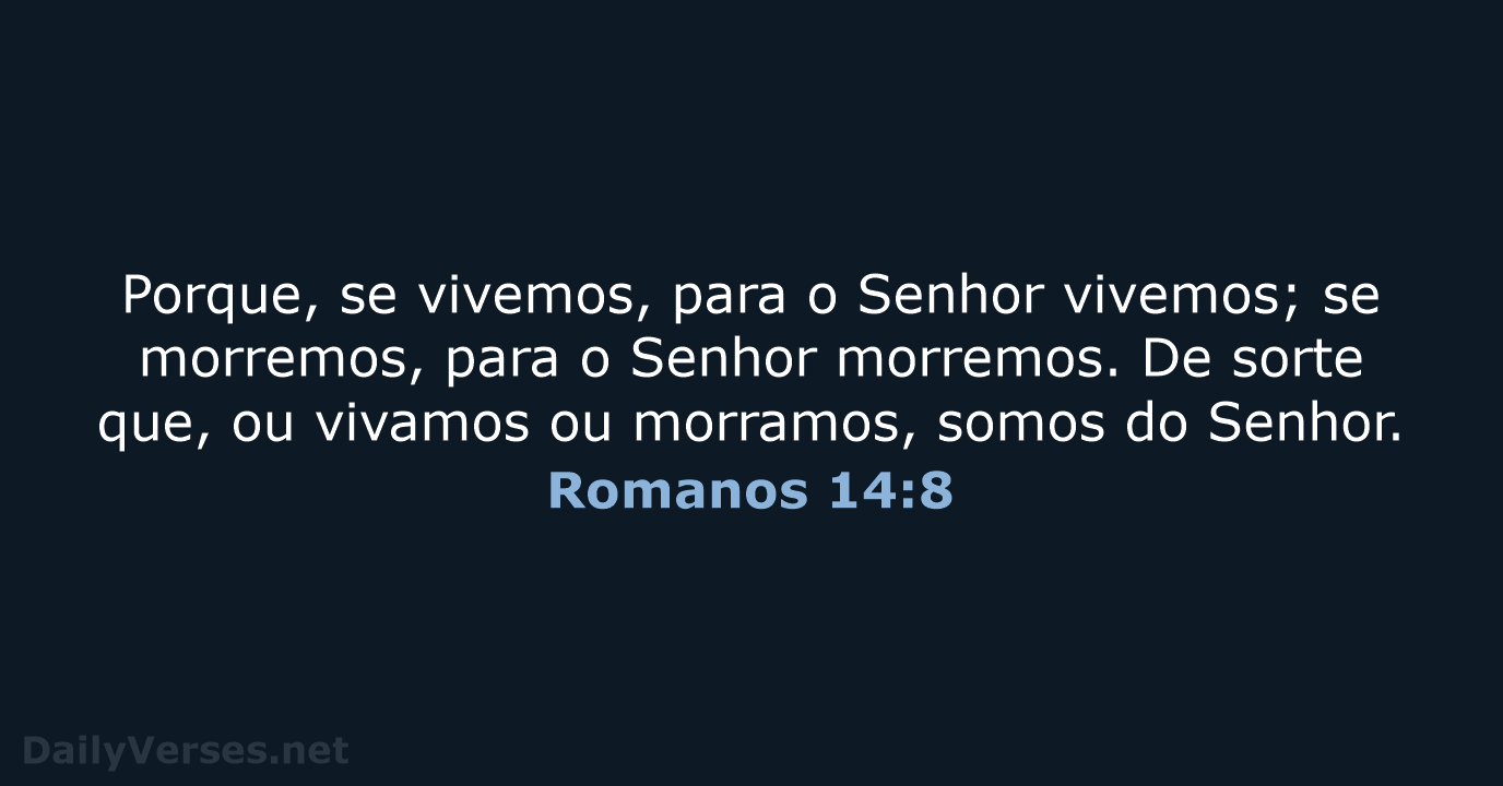 Romanos 14:8 - ARC