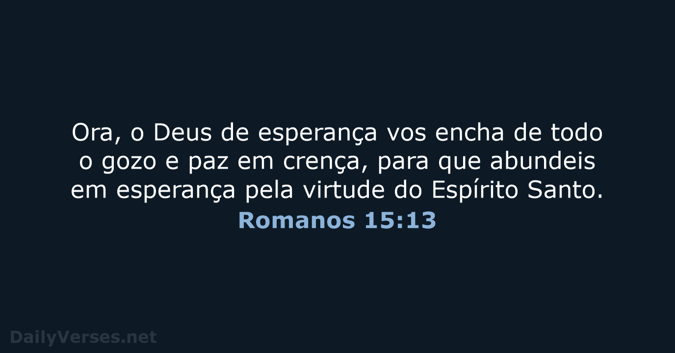 Romanos 15:13 - ARC
