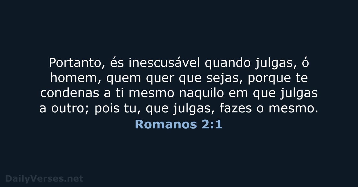 Romanos 2:1 - ARC