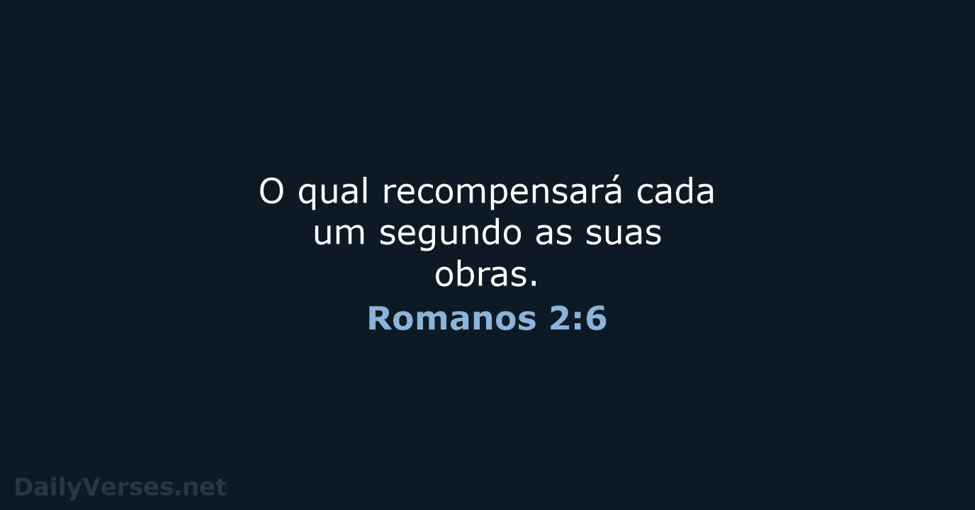 Romanos 2:6 - ARC
