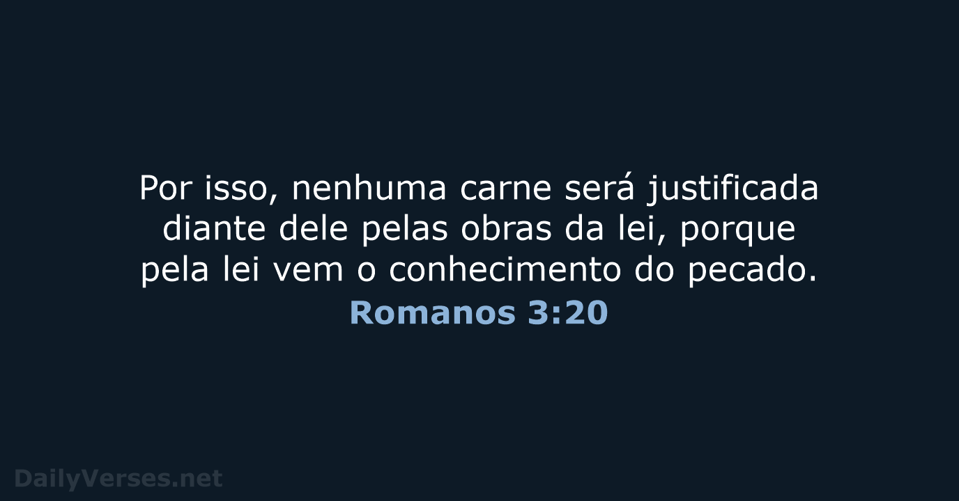 Romanos 3:20 - ARC