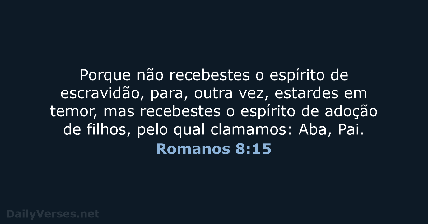 Romanos 8:15 - ARC