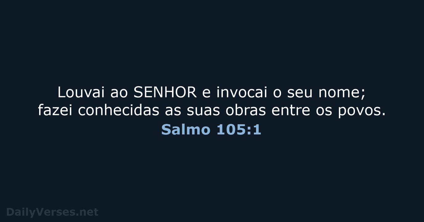 Salmo 105:1 - ARC