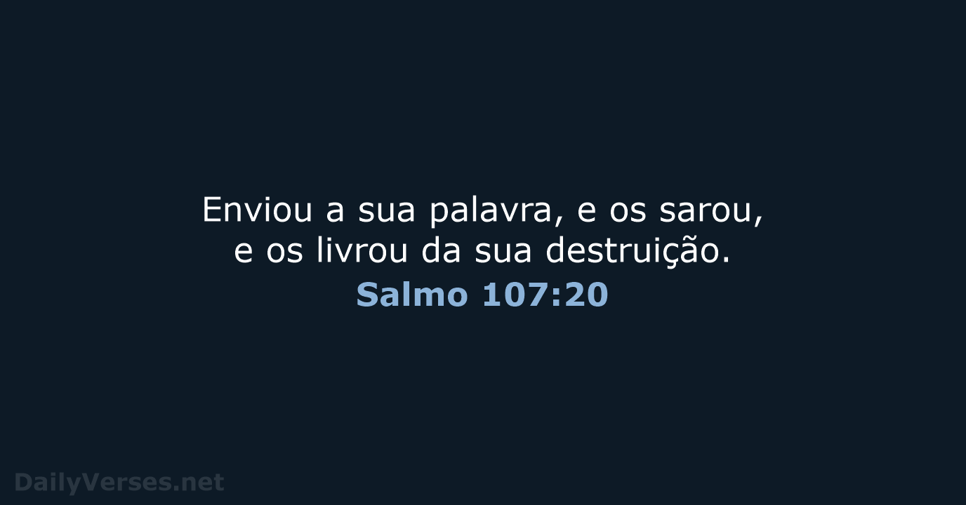 Salmo 107:20 - ARC
