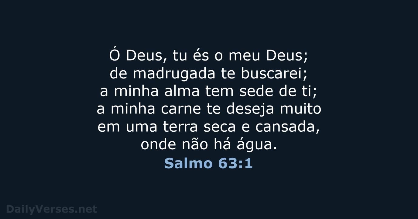 Salmo 63:1 - ARC