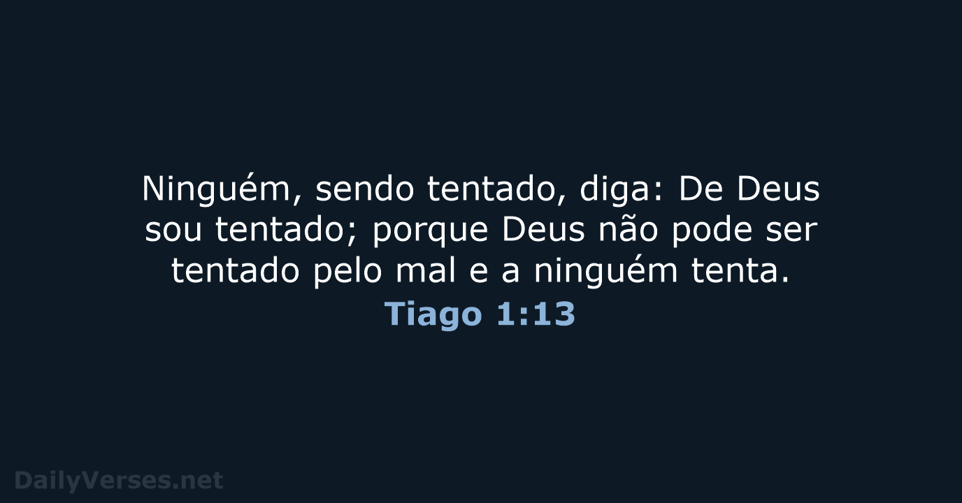 Tiago 1:13 - ARC
