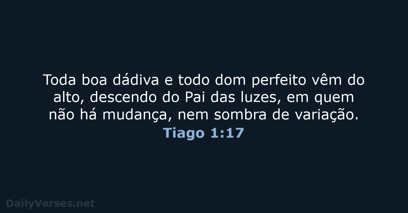 Tiago 1:17 - ARC