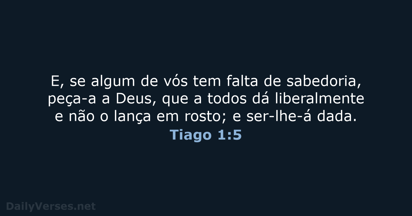 Tiago 1:5 - ARC