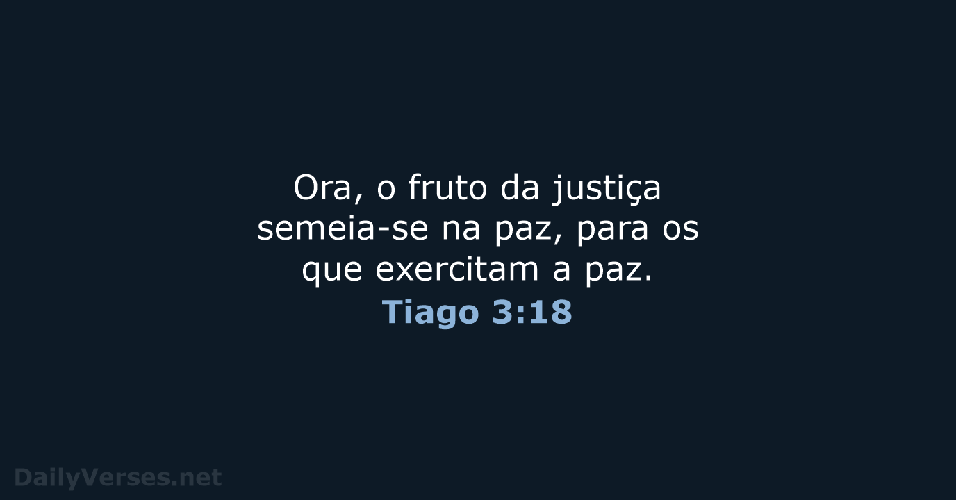 Tiago 3:18 - ARC