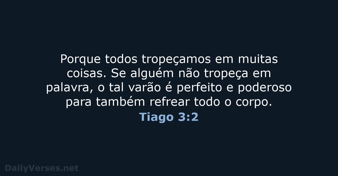 Tiago 3:2 - ARC