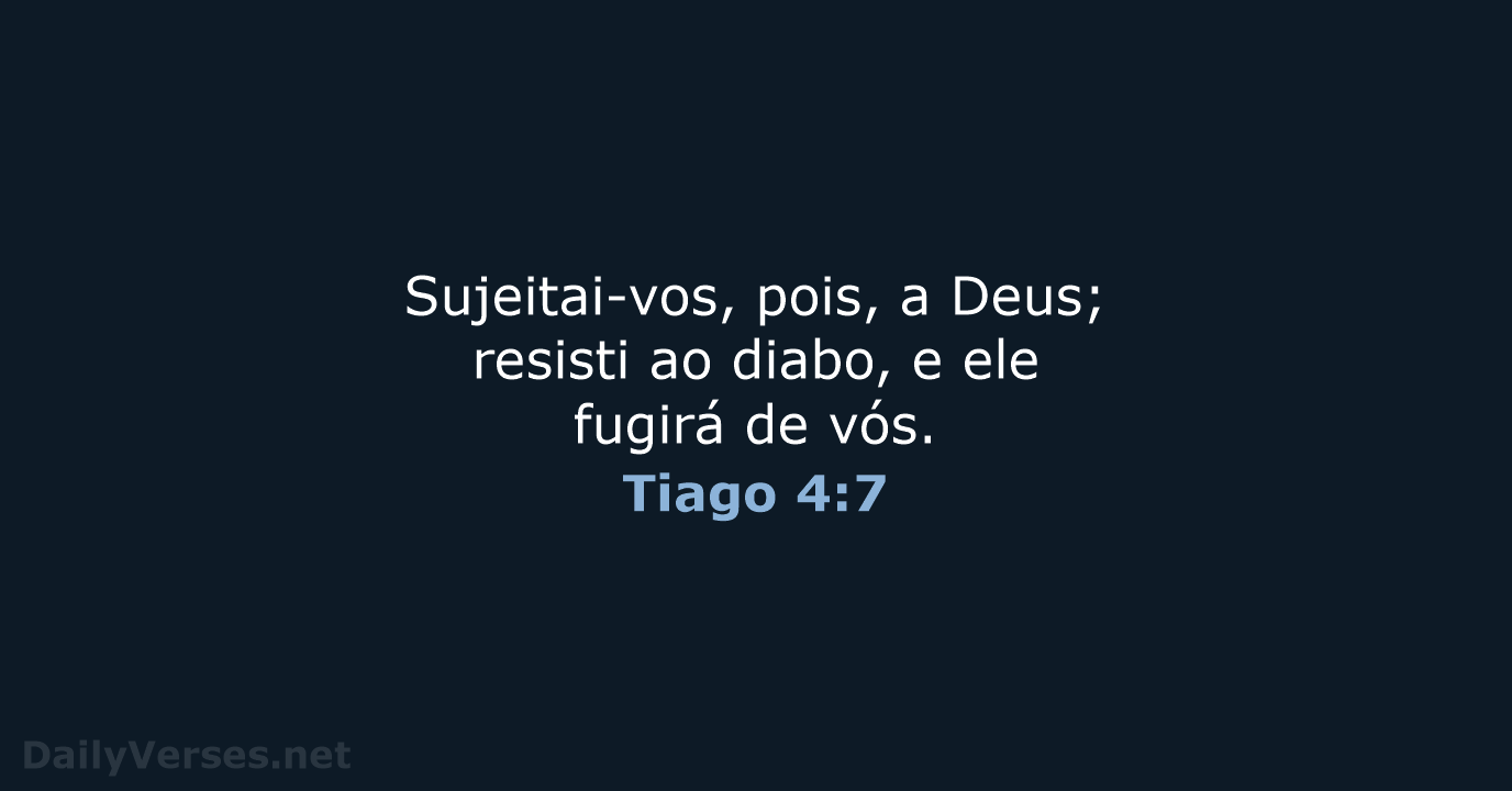 Tiago 4:7 - ARC