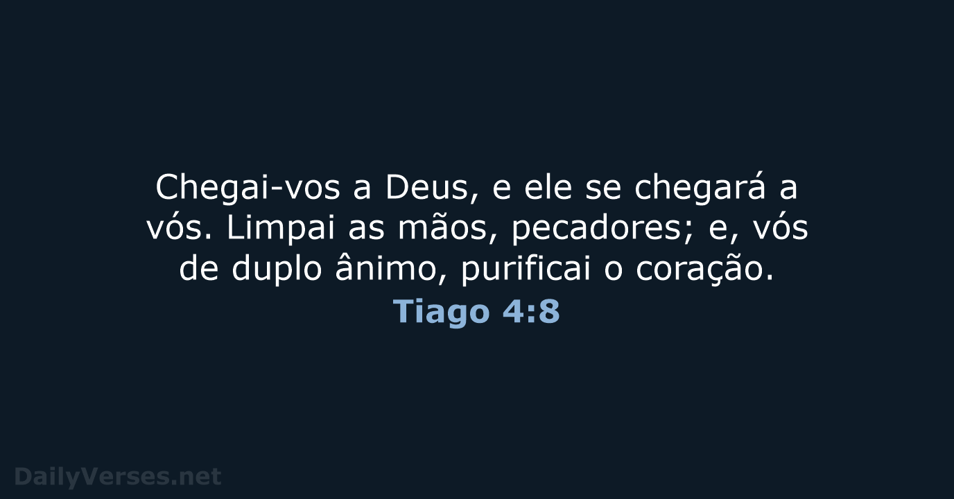 Tiago 4:8 - ARC