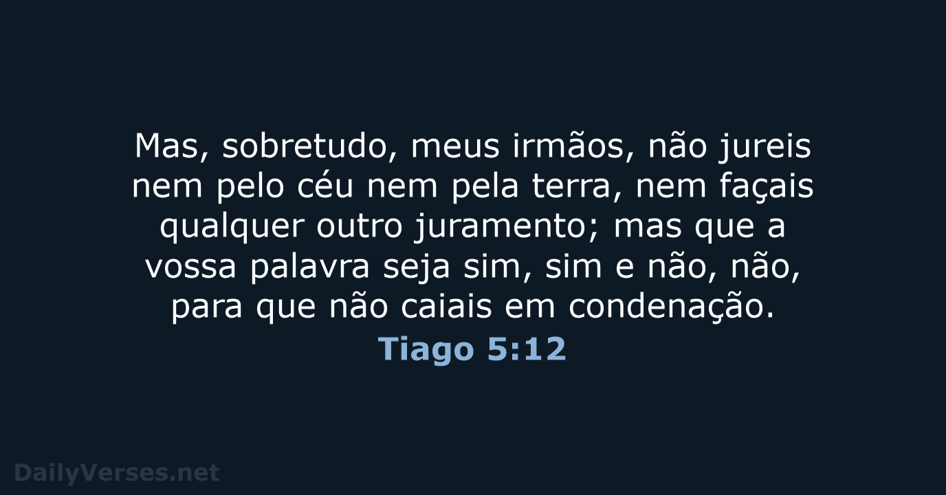 Tiago 5:12 - ARC