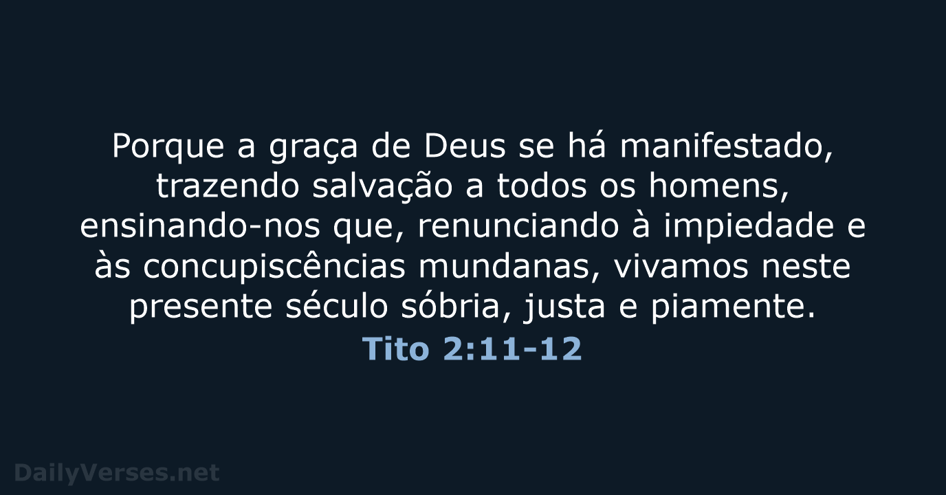 Tito 2:11-12 - ARC