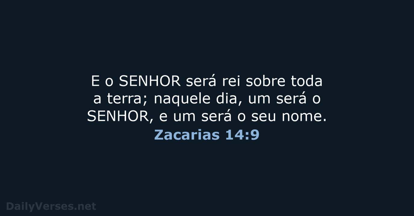 Zacarias 14:9 - ARC