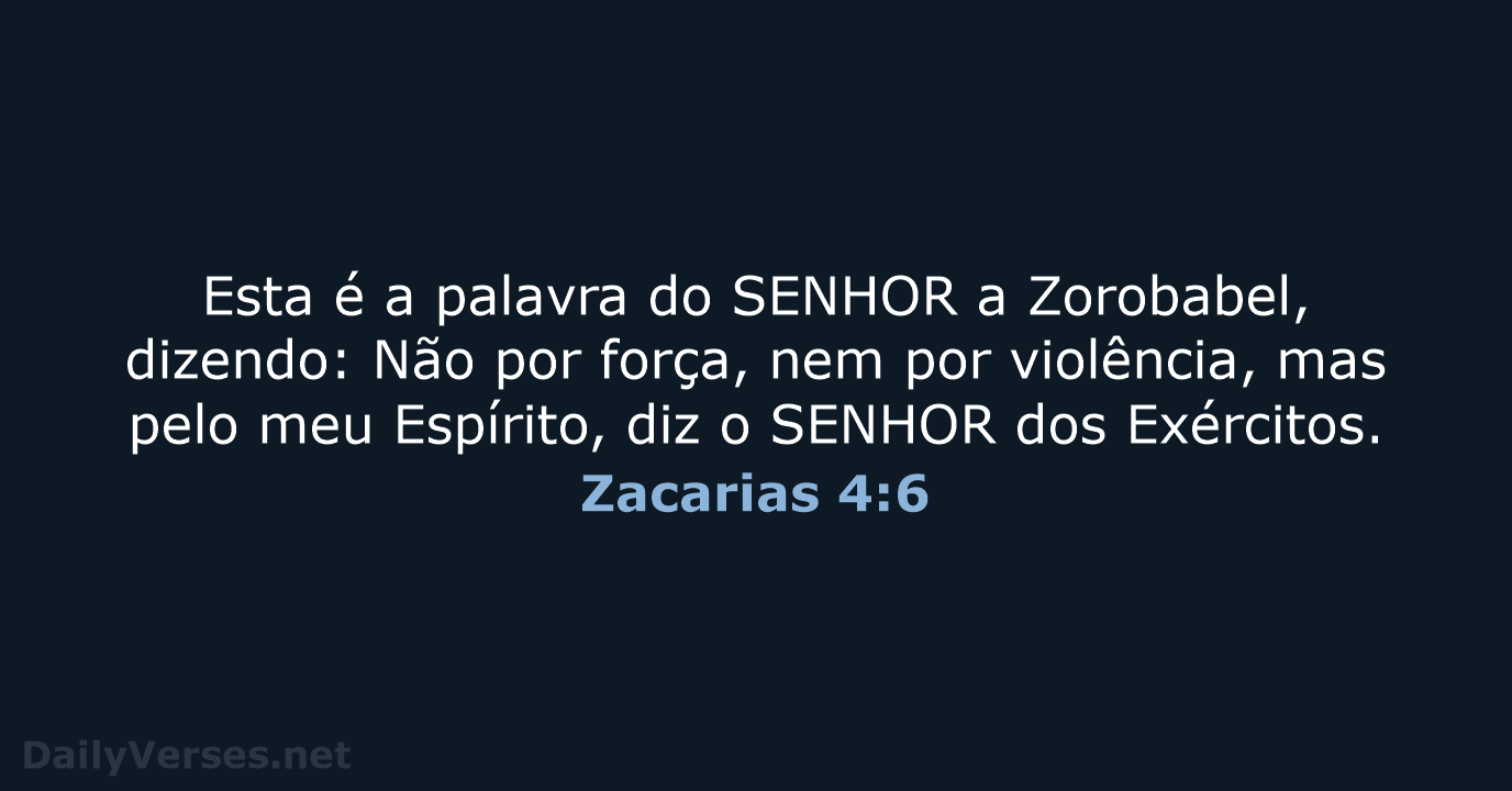 Zacarias 4:6 - ARC