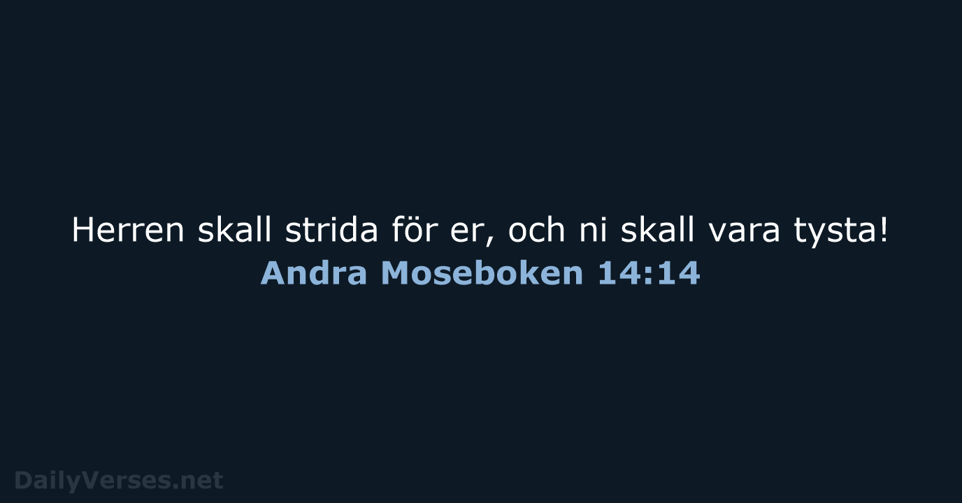 Andra Moseboken 14:14 - B2000